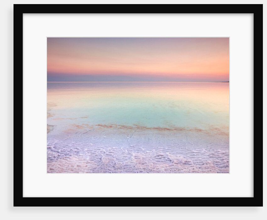 Dead sea shore at dusk, Israel by Assaf Frank